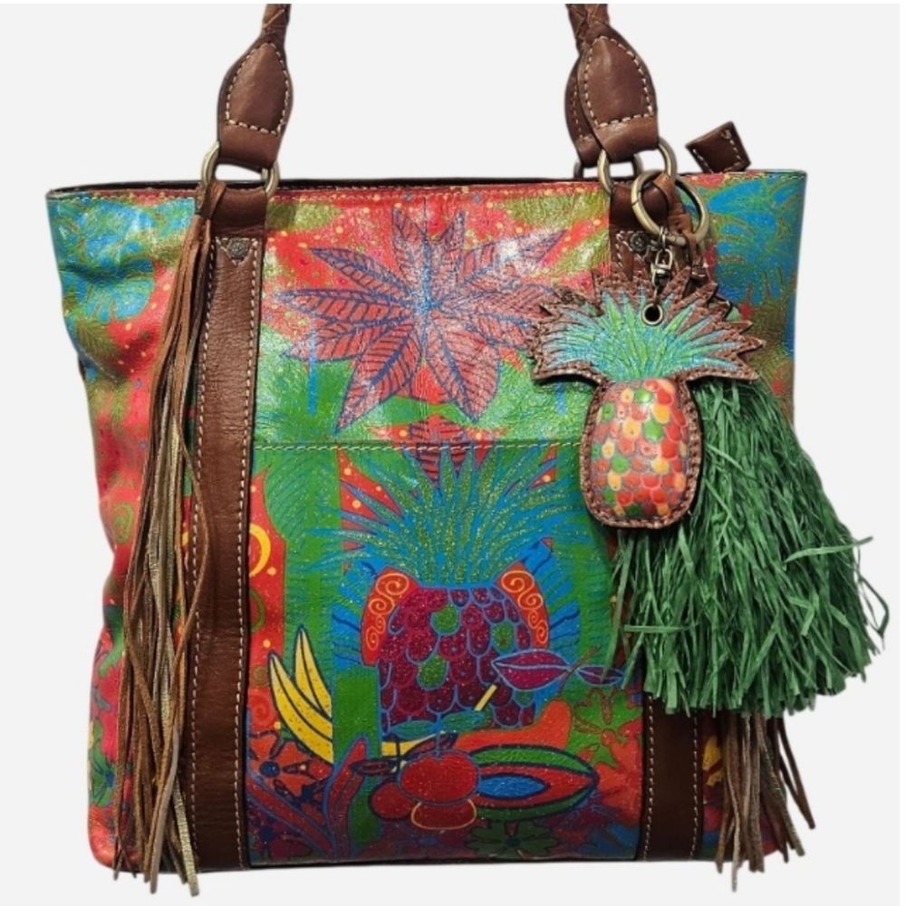 Patricia Nash Rena Tropical Summer Festival Tote - EUC